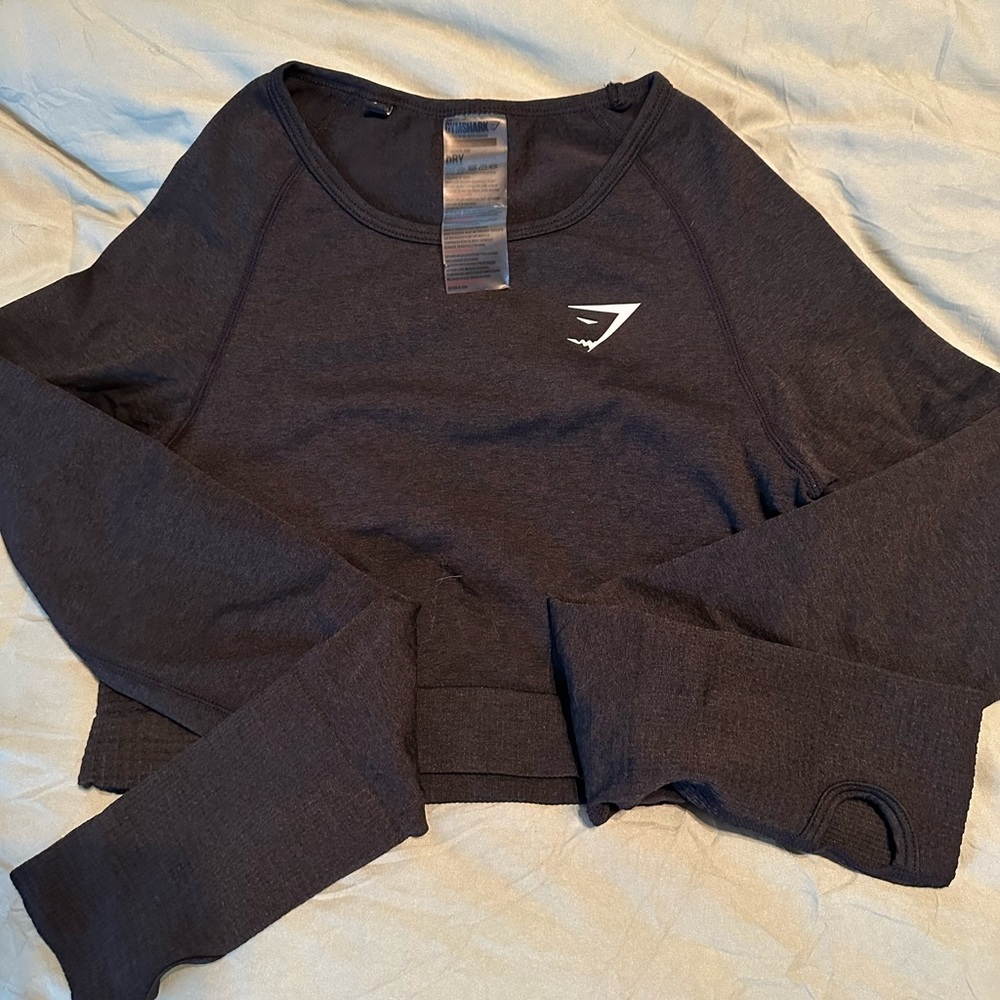 Gymshark black crop top